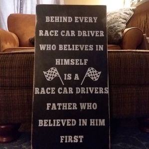 SOLD! Racing sign